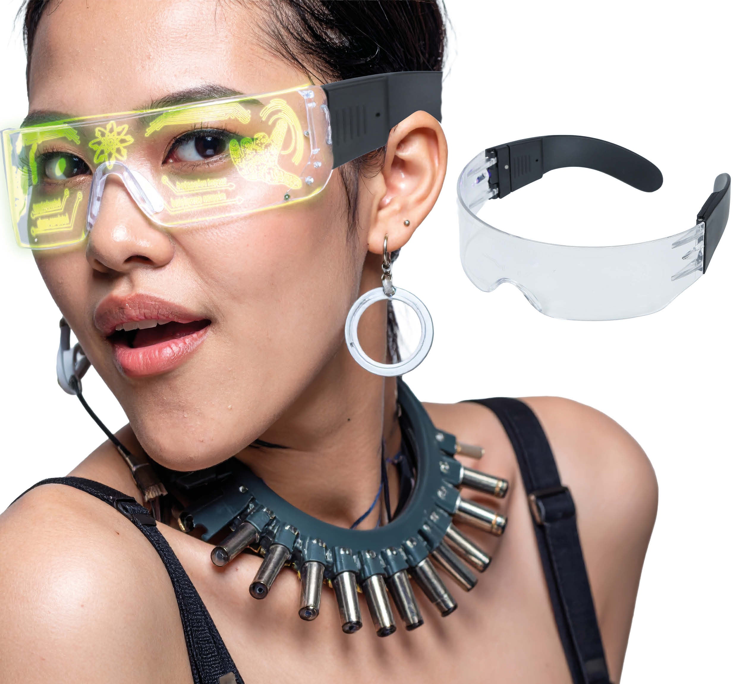 FUTURISTIC LED GLASSES MULTICOLOR