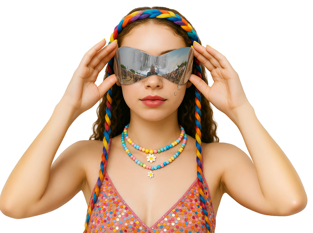 FUTURISTIC MIRROR GLASSES