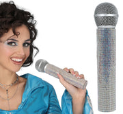 MICROPHONE WITH GLITTER 21 CM