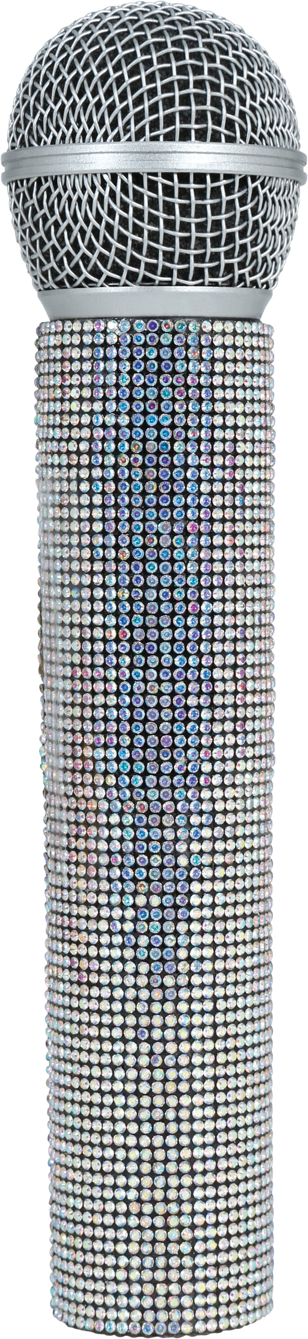 MICROPHONE WITH GLITTER 21 CM