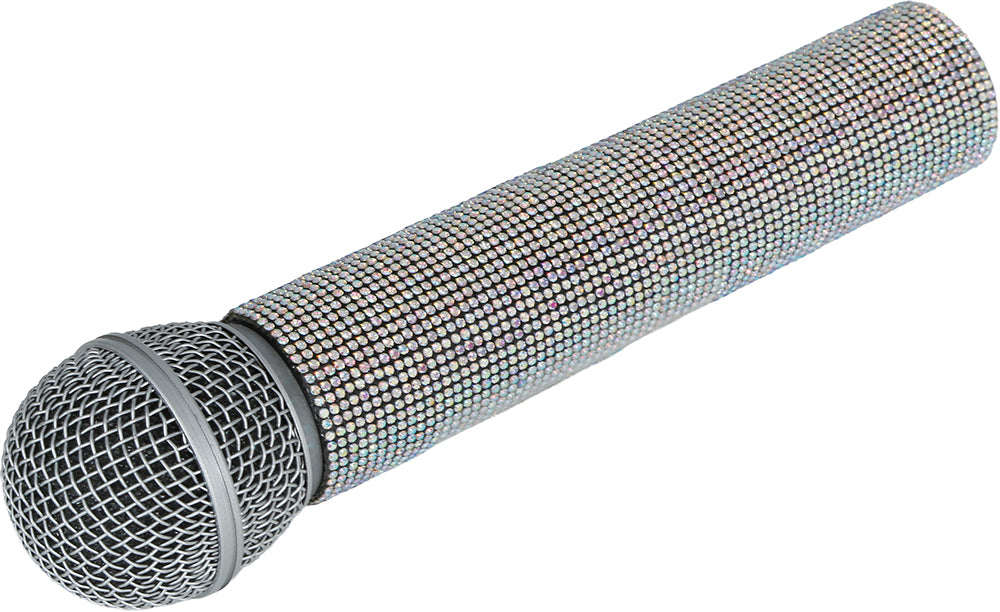 MICROPHONE WITH GLITTER 21 CM