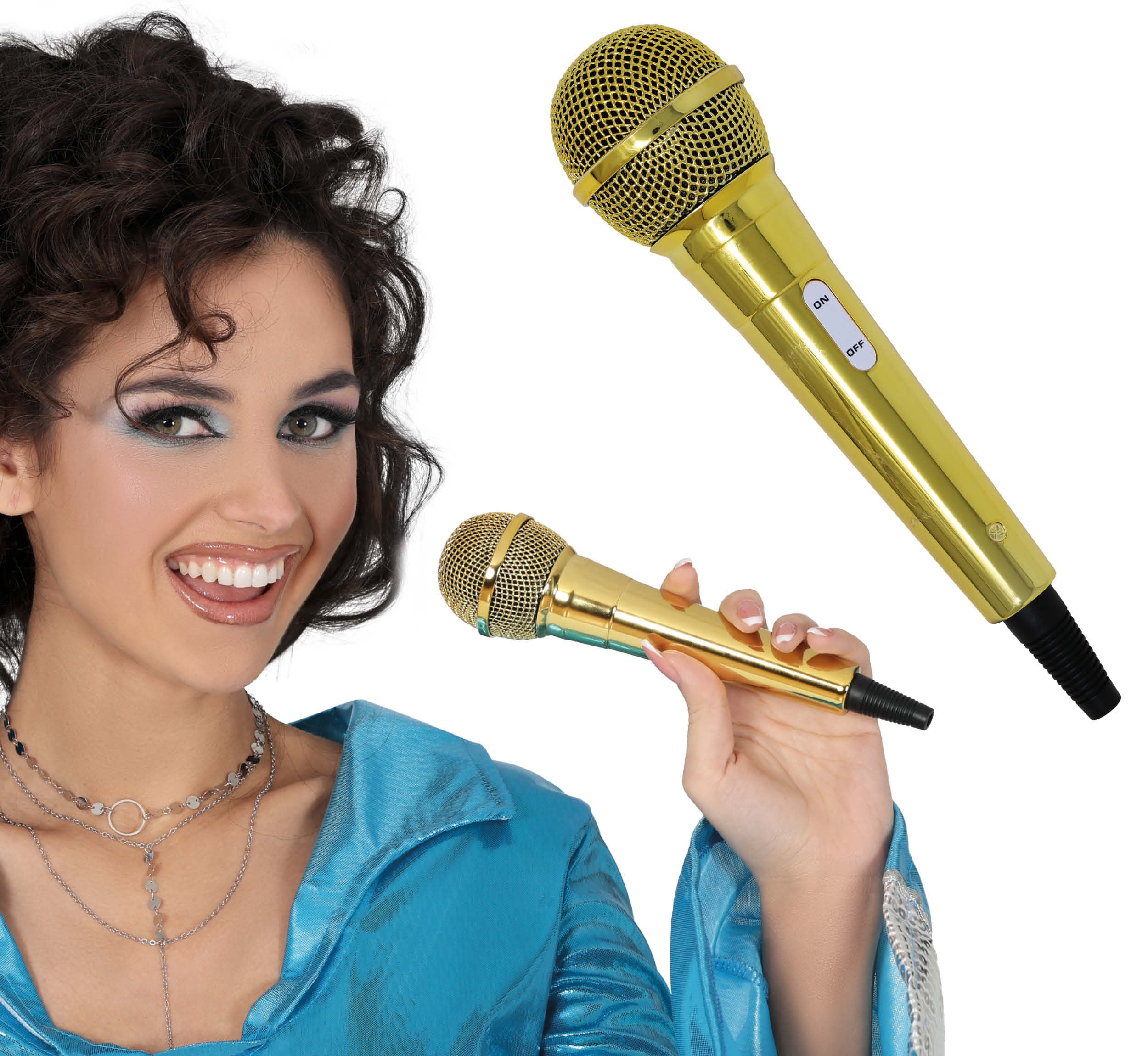 GOLD MICROPHONE 20 CM