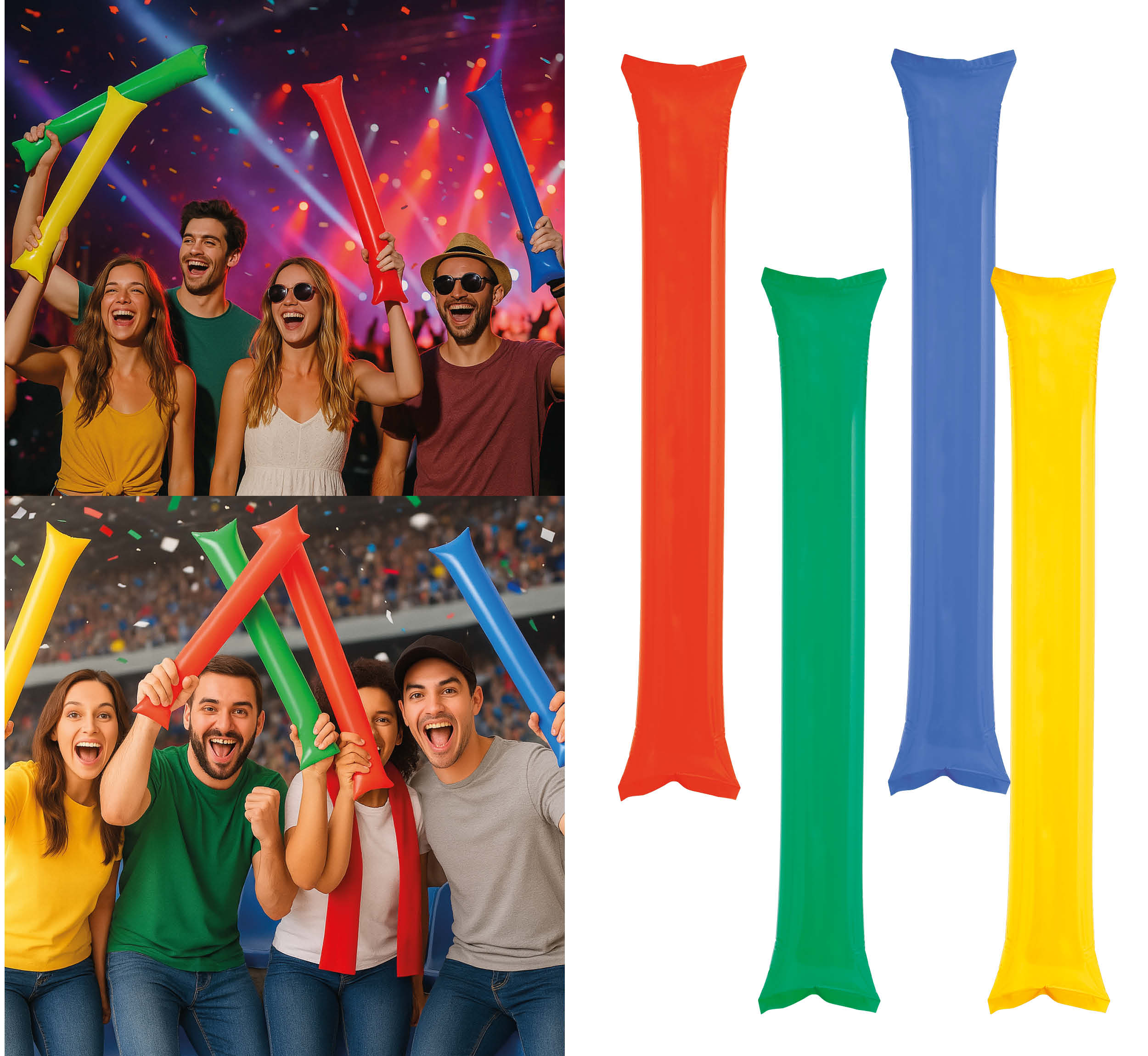 2 INFLATABLE STICKS ASSORTED – Fancy Dress Town