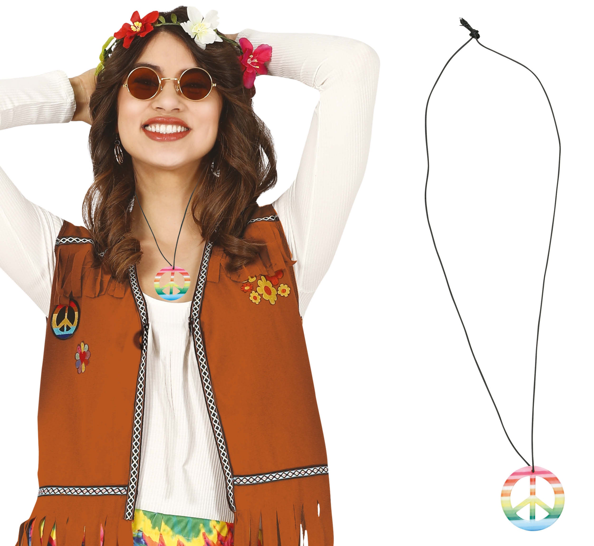 HIPPIE MULTICOLOR PENDANT 6 CM