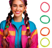 BAG OF 5 ASSORTED NEON HAIR BANDS