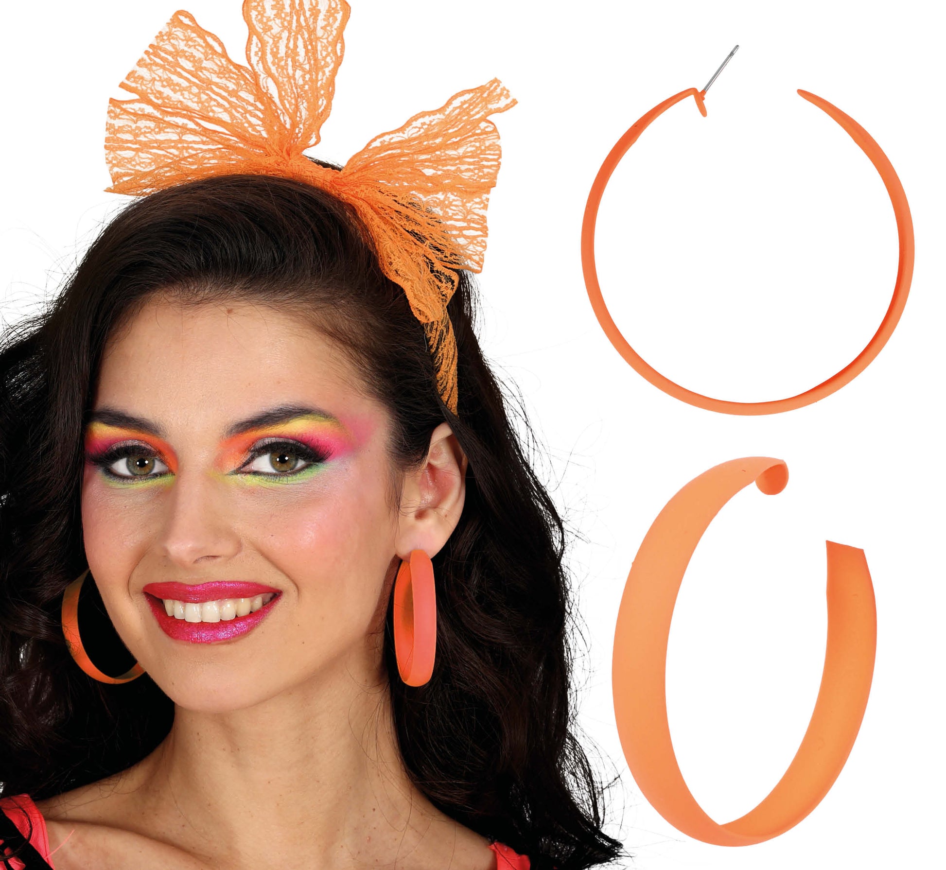 NEON HOOP EARRINGS