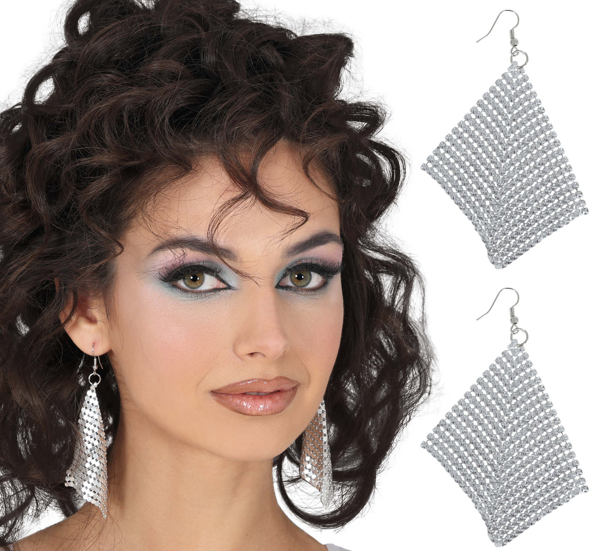 METALLIC EARRINGS 9 CM