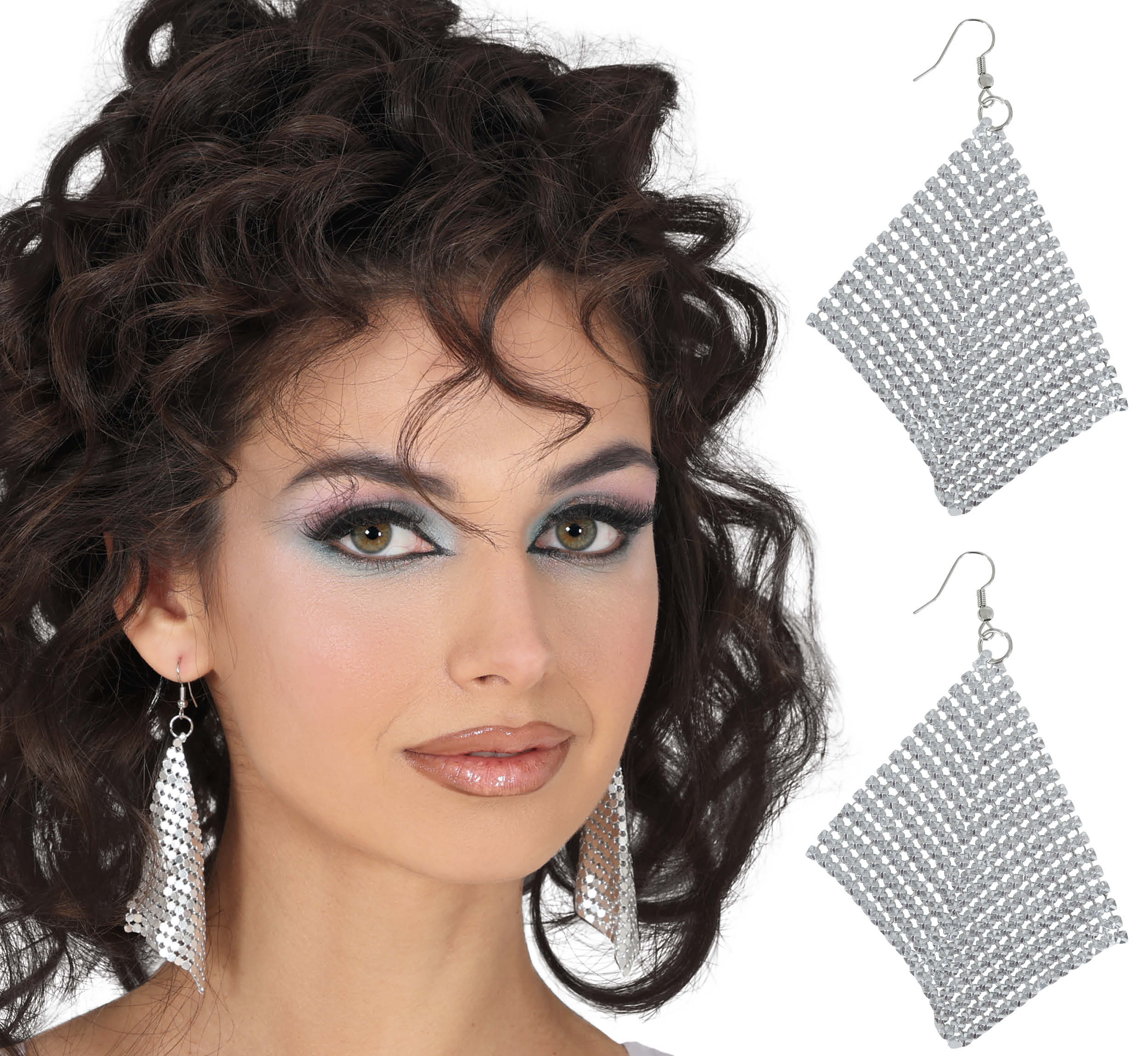METALLIC EARRINGS 9 CM