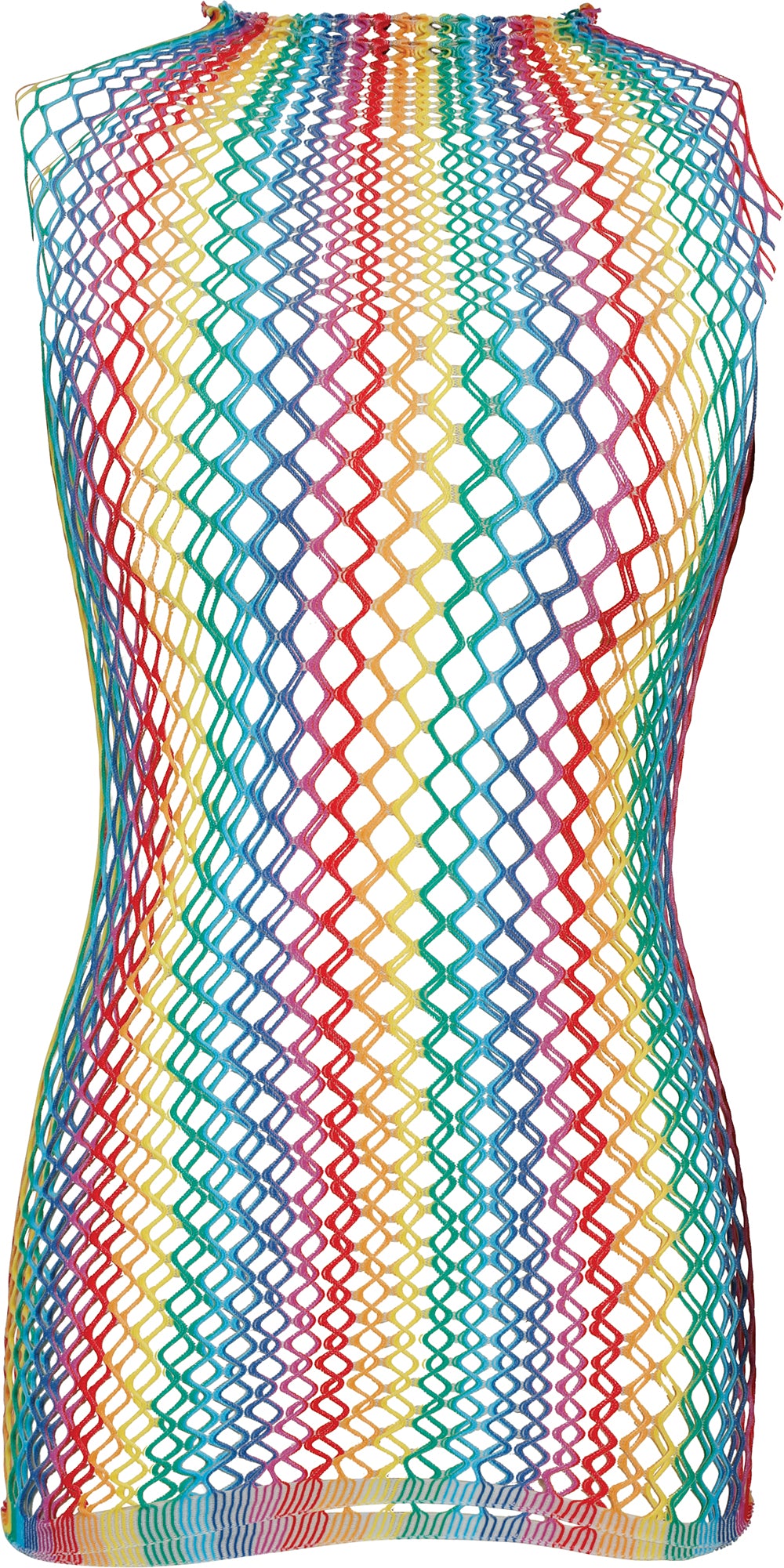 MULTICOLORED MESH T-SHIRT, WOMEN