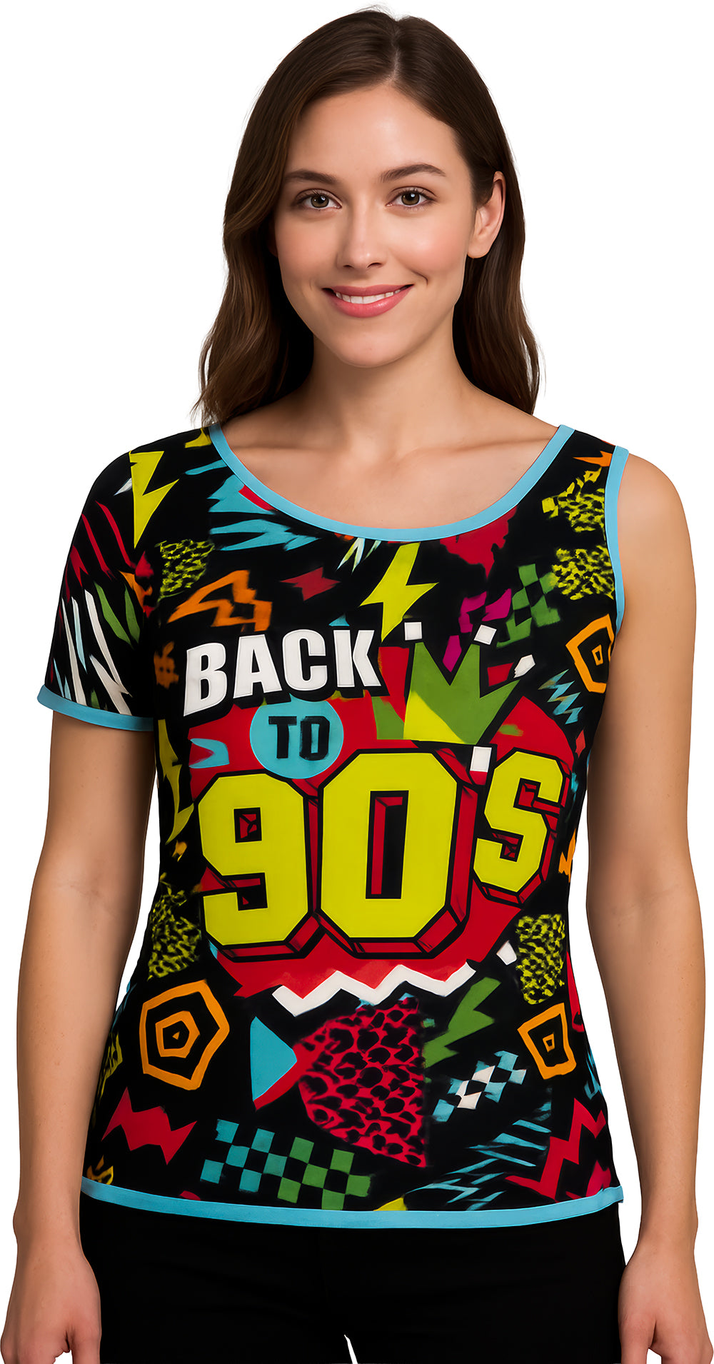 T-SHIRT 90S, ADULT, 42 - 44 (L)