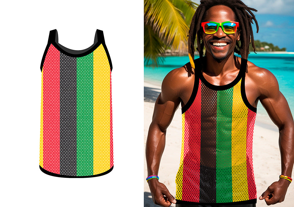 JAMAICAN MESH T-SHIRT, 52 - 54 (L)