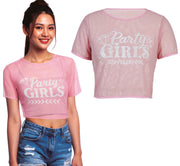 PARTY GIRLS MESH T-SHIRT
