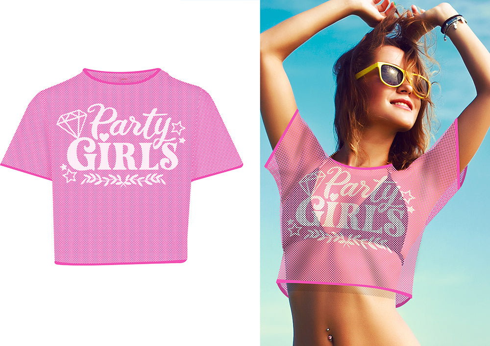PARTY GIRLS MESH T-SHIRT