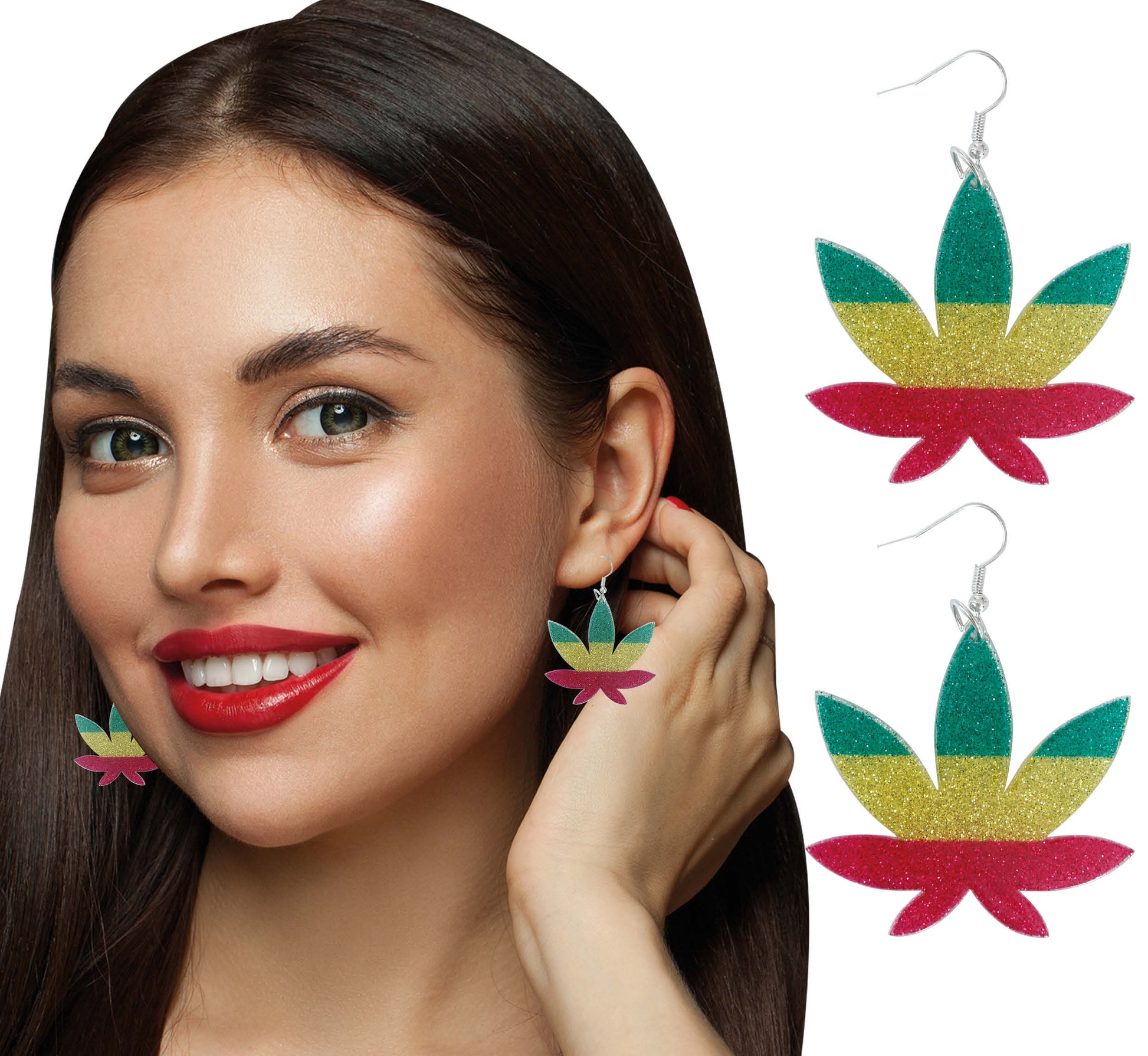 MARIJUANA LEAF EARRINGS