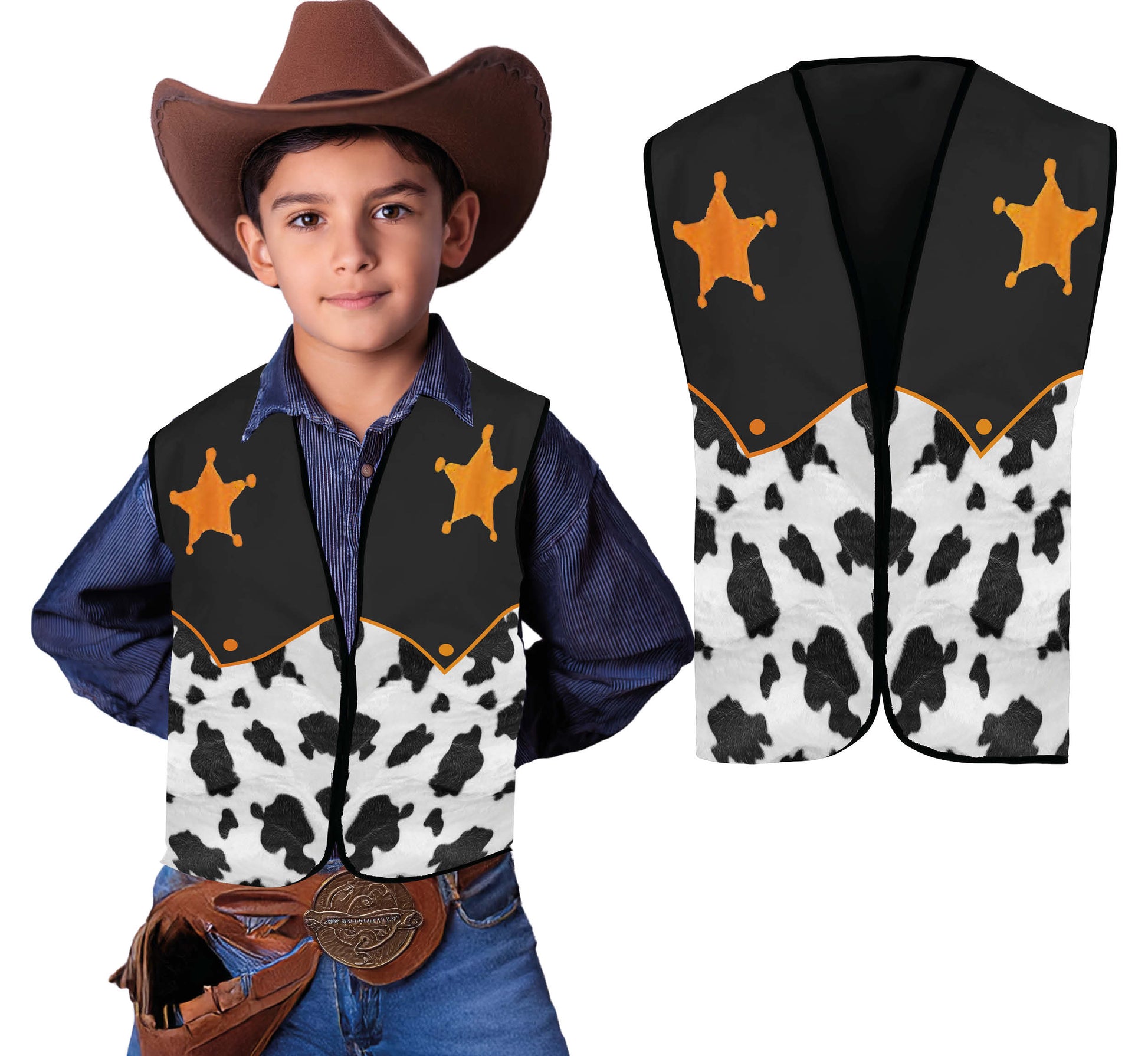 SHERIFF COWBOY VEST, CHILD