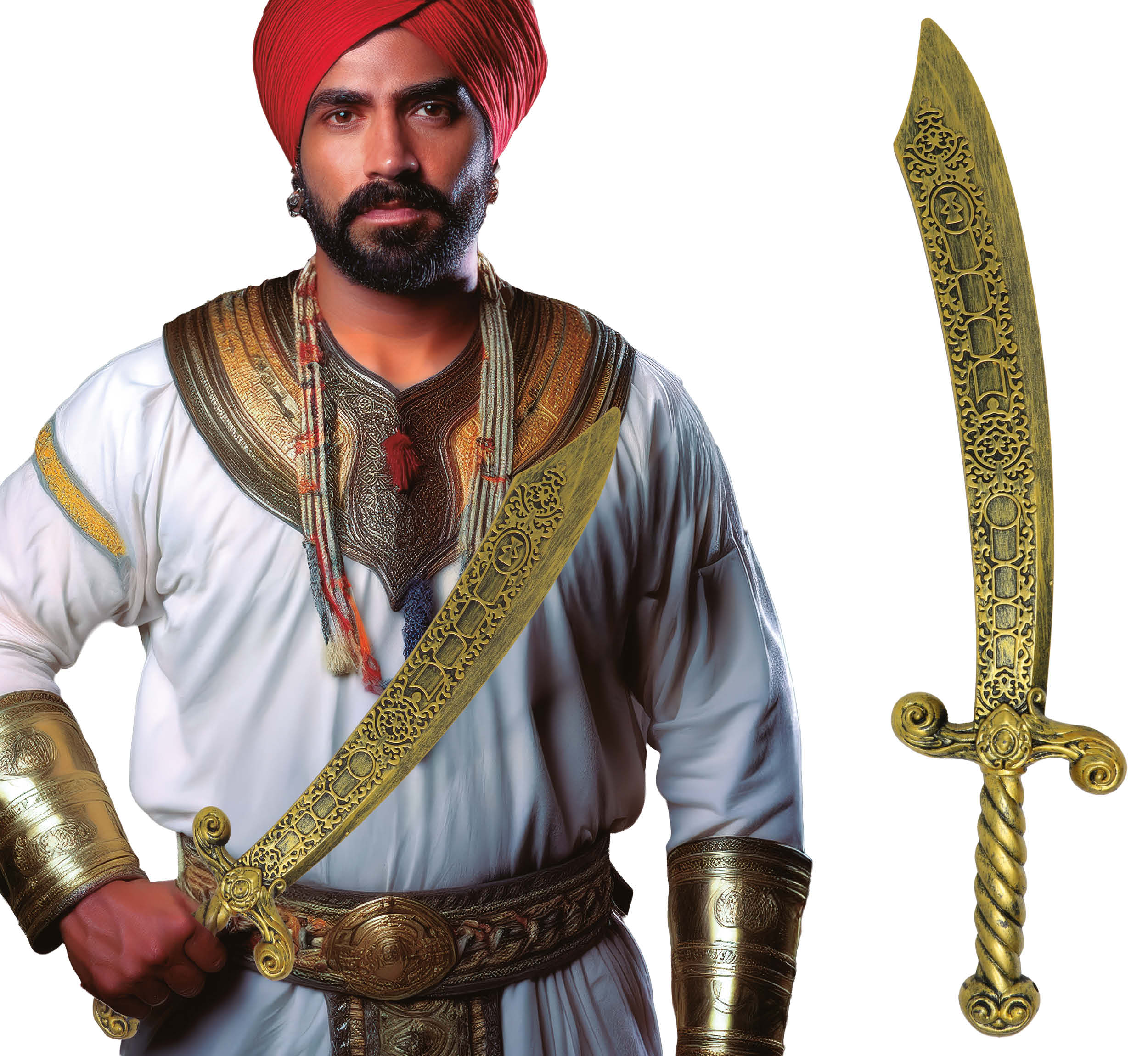 GOLDEN ARABIAN SWORD 55 CM