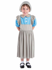 Victorian School Girl Costume, Grey 1
