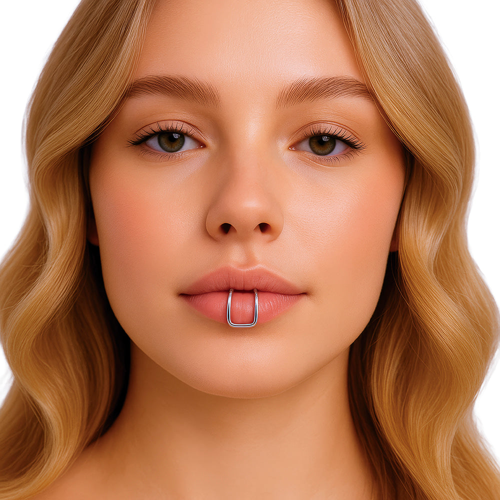 FAKE DOUBLE LIP PIERCING
