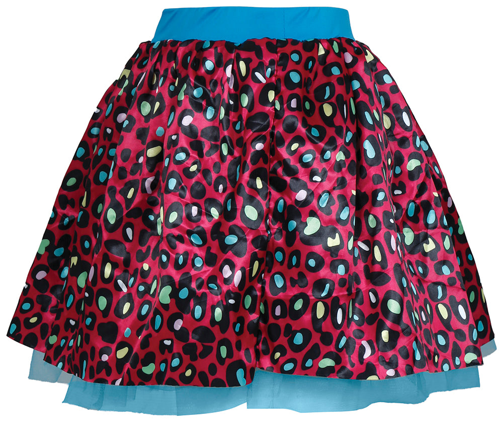 MULTICOLOR LEOPARD TUTU 40 CM, ADULT