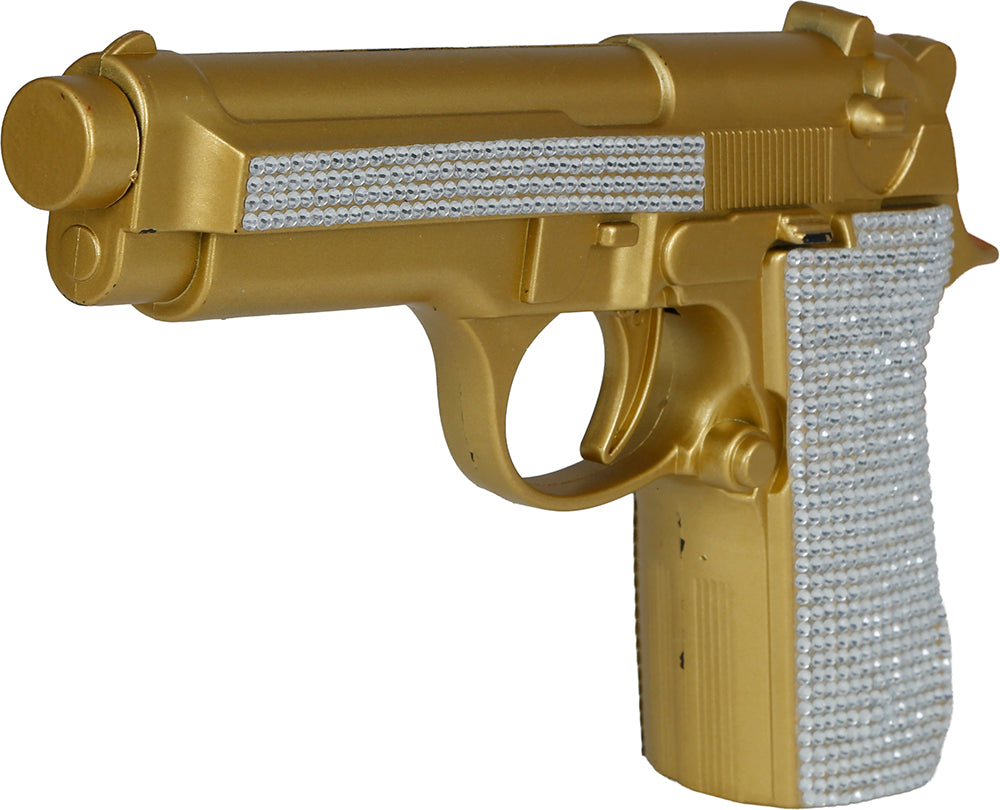 GOLDEN GLITTERY PISTOL 25 CM
