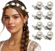 BLISTER OF 8 PEARLS WITH HAIR CLIP