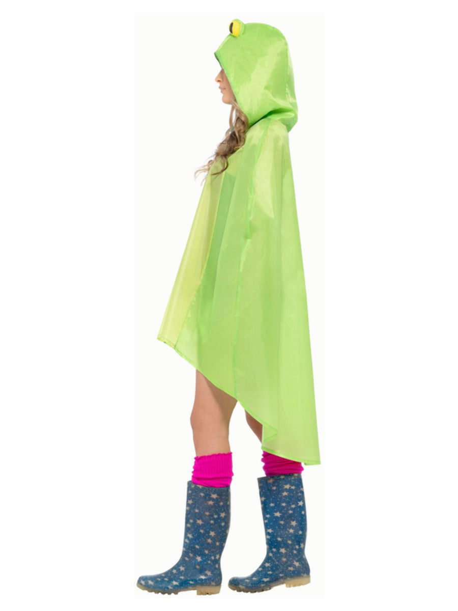 Frog Party Poncho, Green - 4