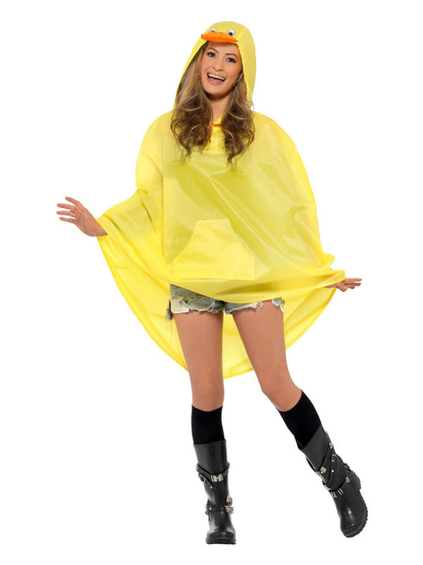 Duck Party Poncho, Yellow - 2