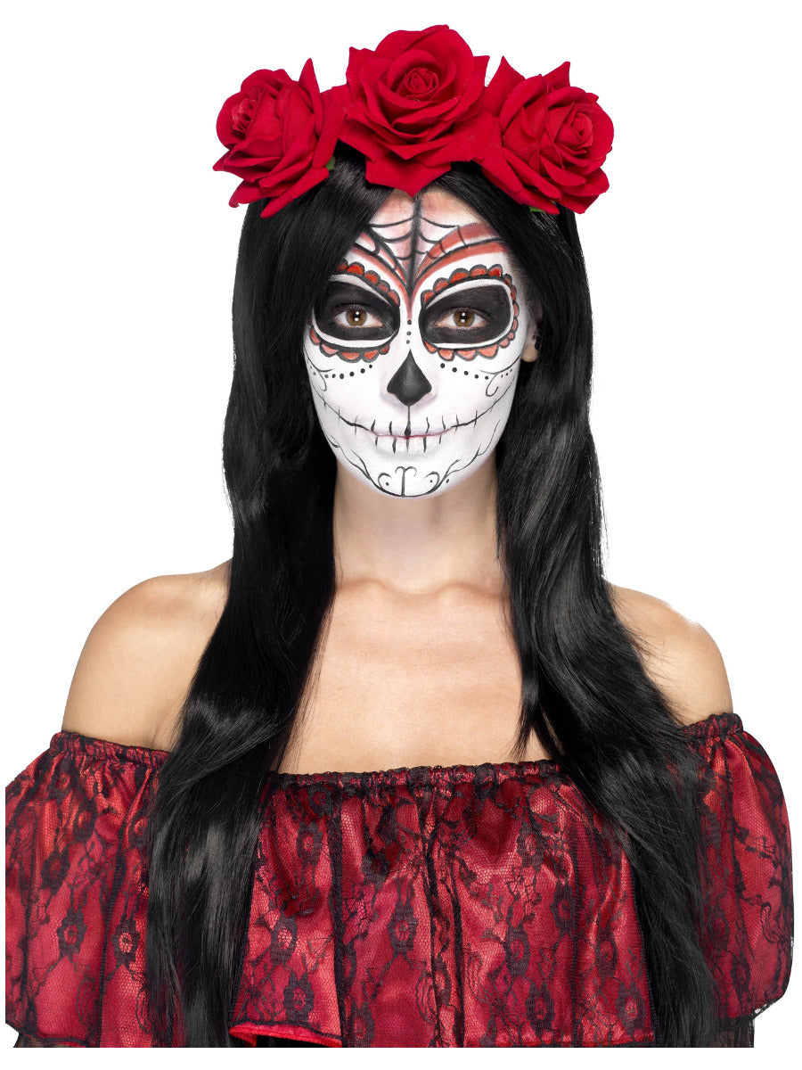 Day of the Dead Headband, Red - 1