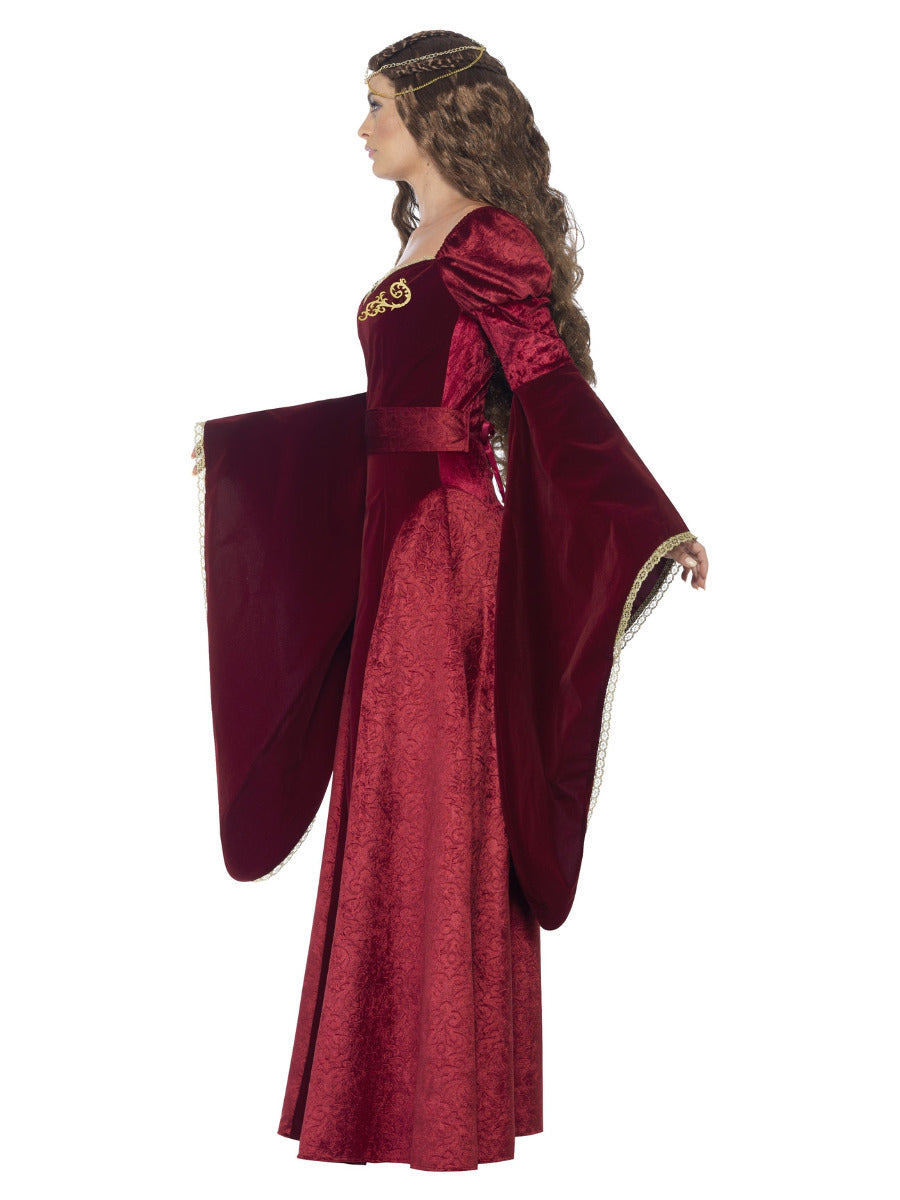 Deluxe Medieval Queen Costume, Red - 4
