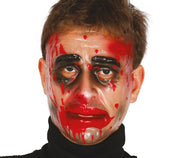 TRANSPARENT MAN WITH BLOOD MASK PVC