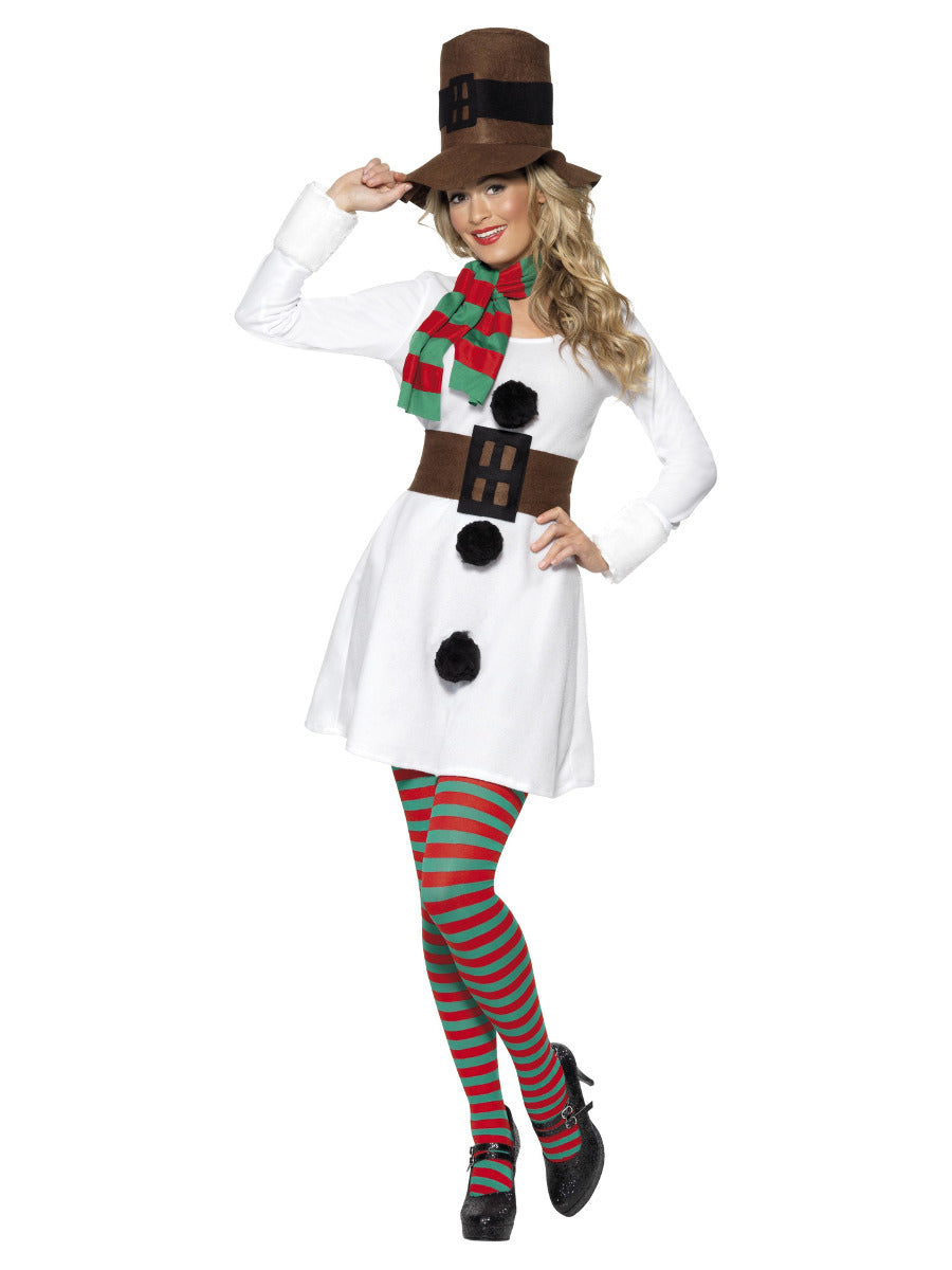 Miss Snowman Costume, White - 1
