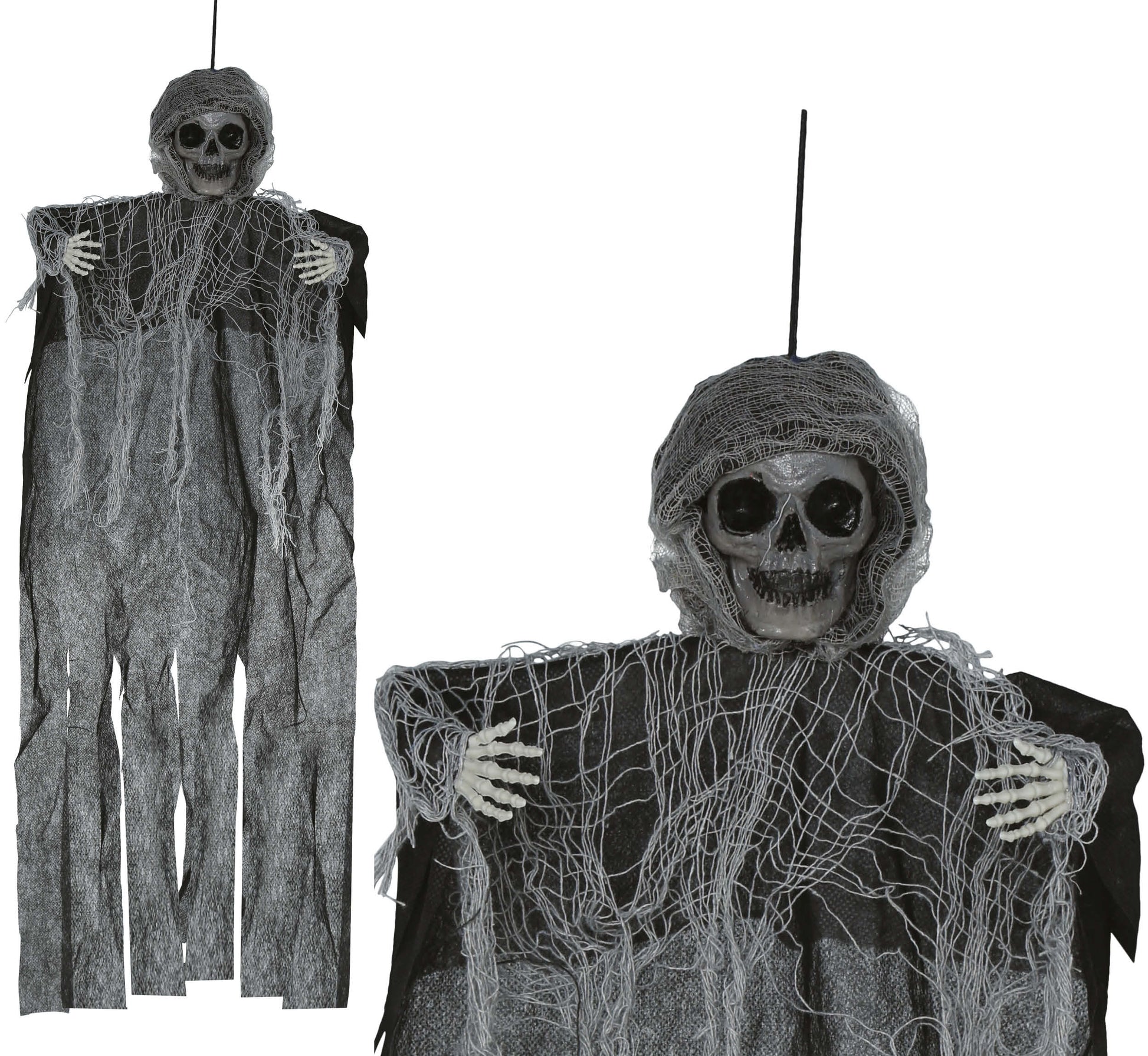 HANGING SKELETON WITH TUNIC 60 CM