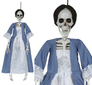 HANGING SKELETON WITH DRESS 40 CM