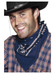 Cowboy Bandana, Blue - 1