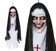 HANGING NUN HEAD LIGHT, SOUND 90 CM