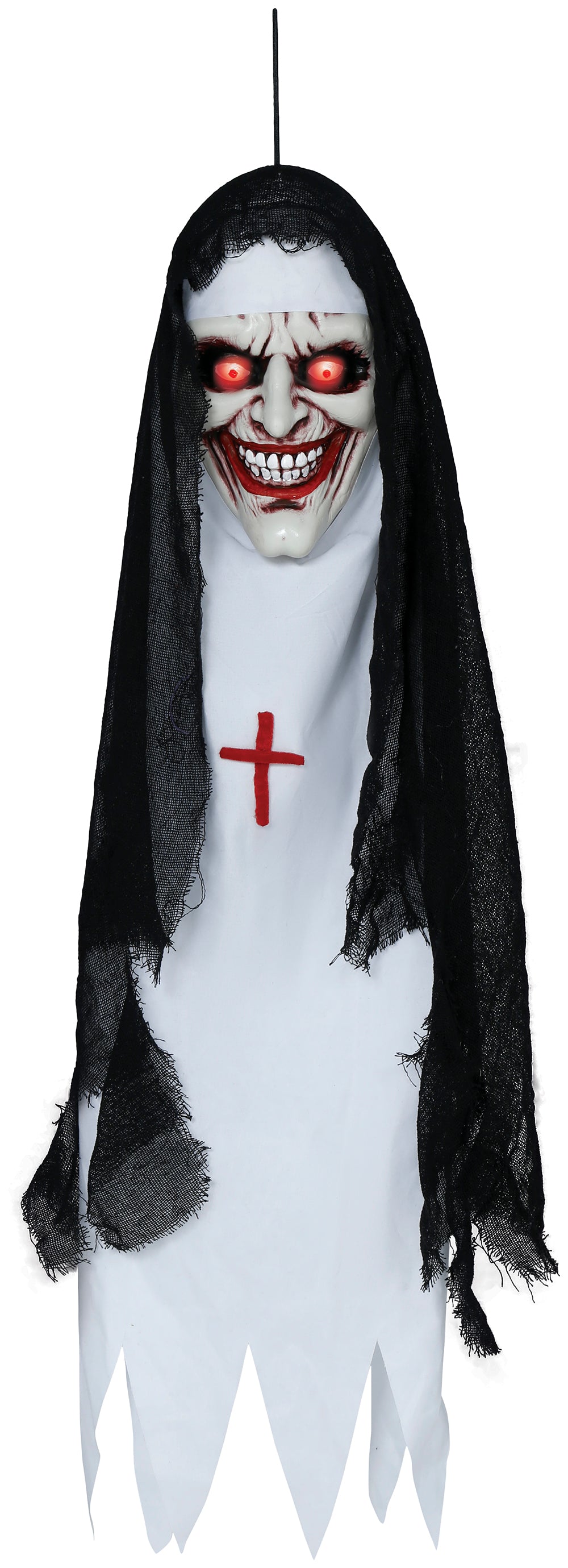 HANGING NUN HEAD LIGHT, SOUND 90 CM