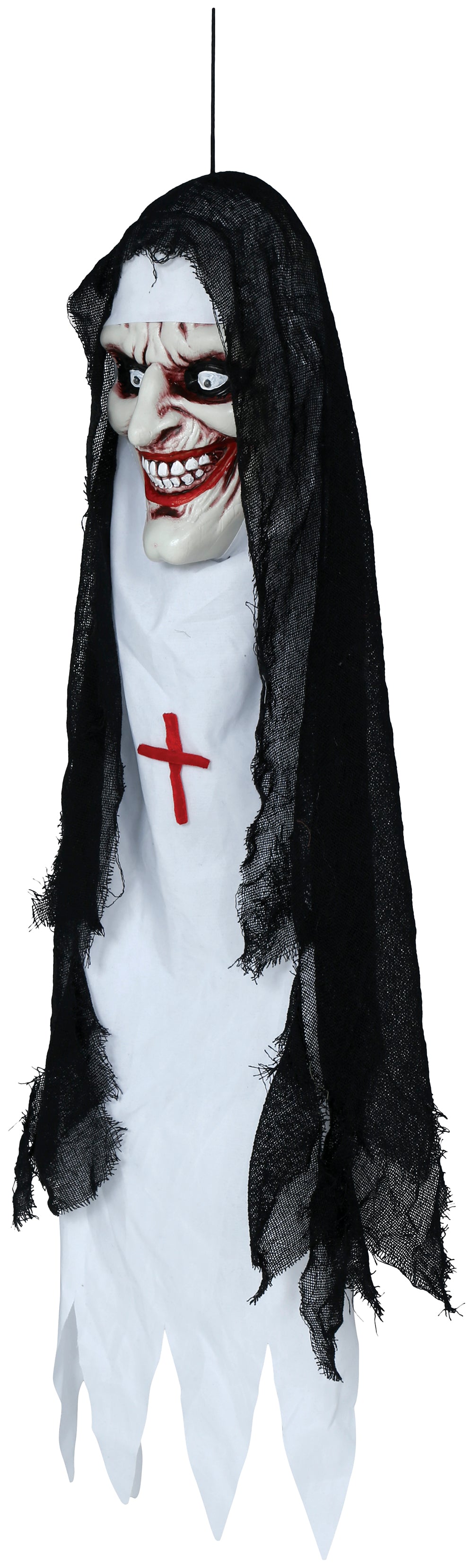 HANGING NUN HEAD LIGHT, SOUND 90 CM