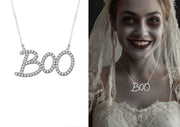 BOO METAL NECKLACE, 5.5 CM