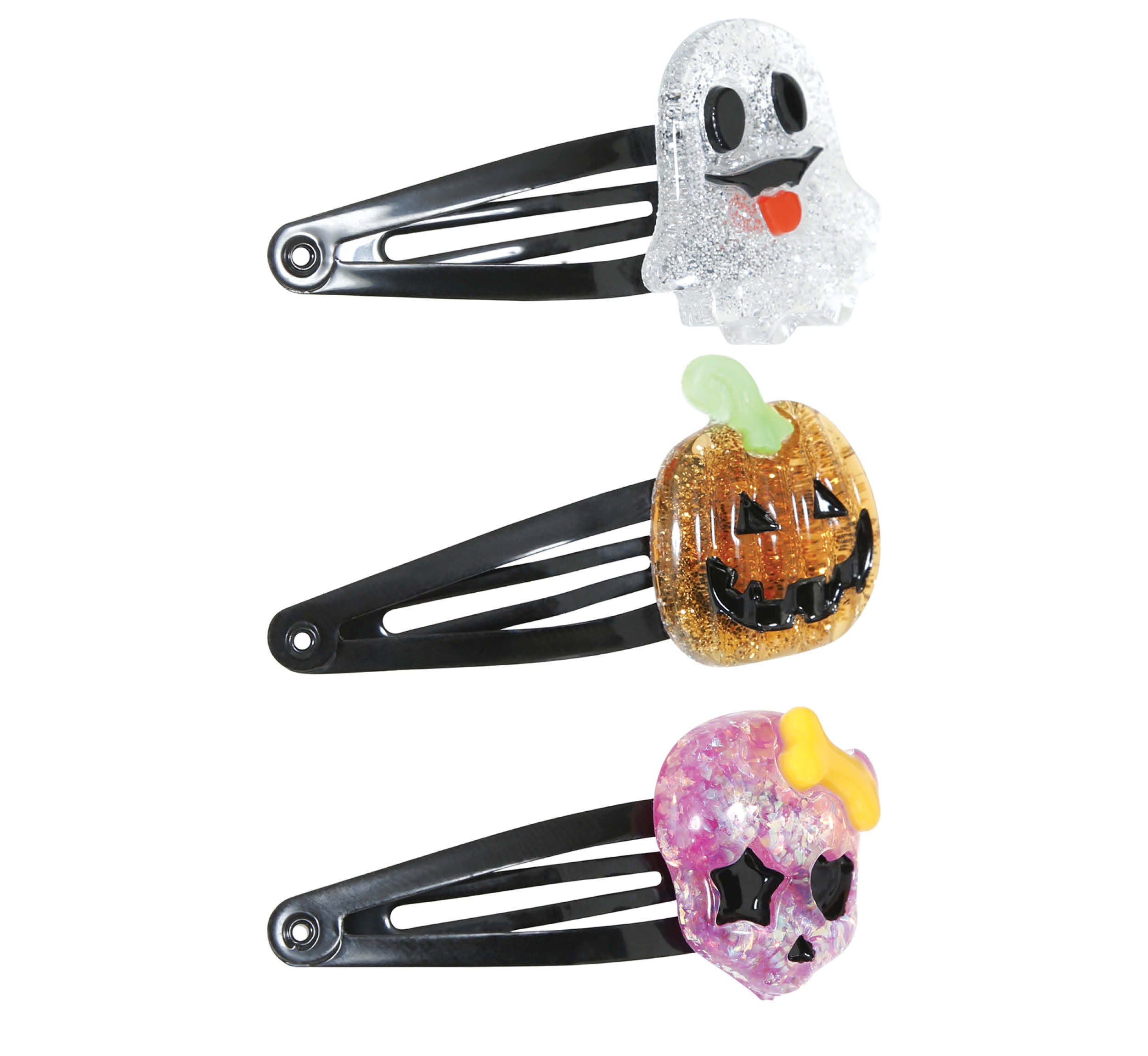 SET OF 3 HALLOWEEN HAIR CLIPS, ADULT
