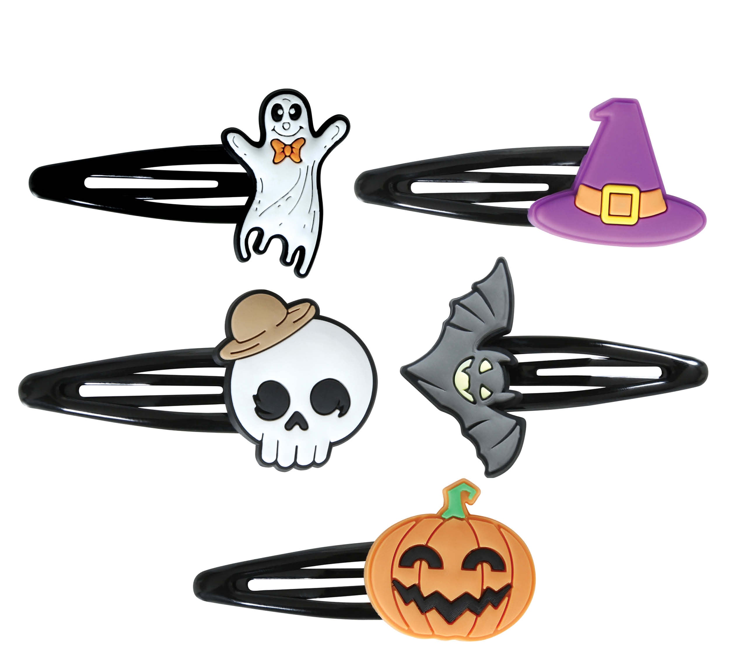 SET OF 5 HALLOWEEN HAIR CLIPS, ADULT