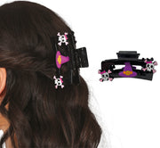 SET 2 CLAW CLIPS SKULL, PIRATE AND WITCH