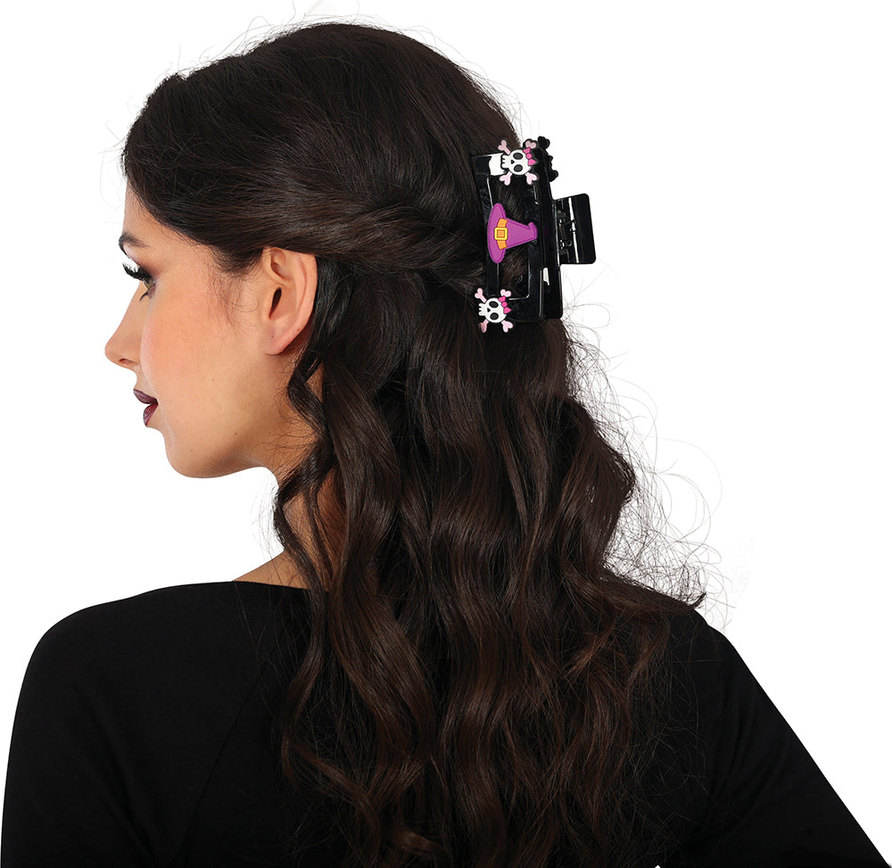 SET 2 CLAW CLIPS SKULL, PIRATE AND WITCH