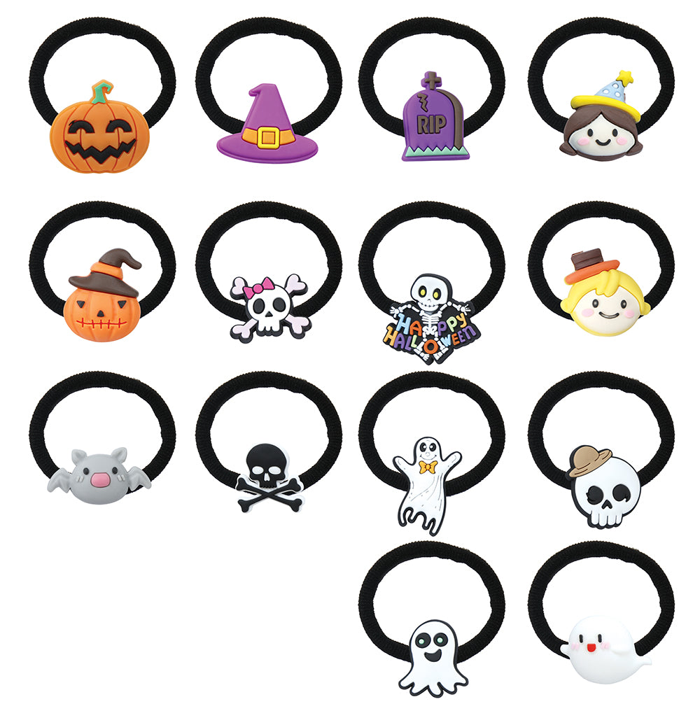 SET 14 HAIR BOBBLES HALLOWEEN