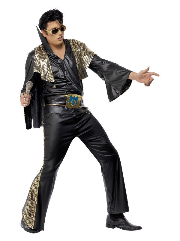 Elvis Costume, Black & Gold - 2