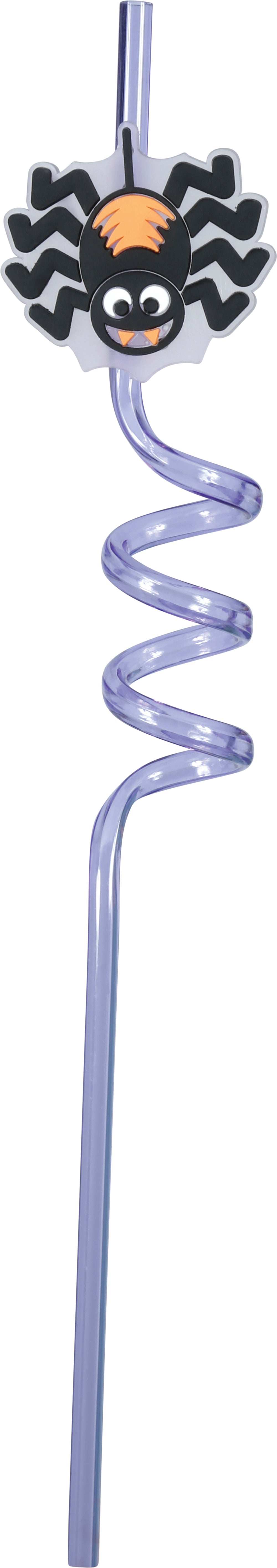 BAG OF 4 HALLOWEEN STRAWS, 27 CM