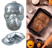 ALUMINUM ALLOY SKULL MOLD, 27X18 CM