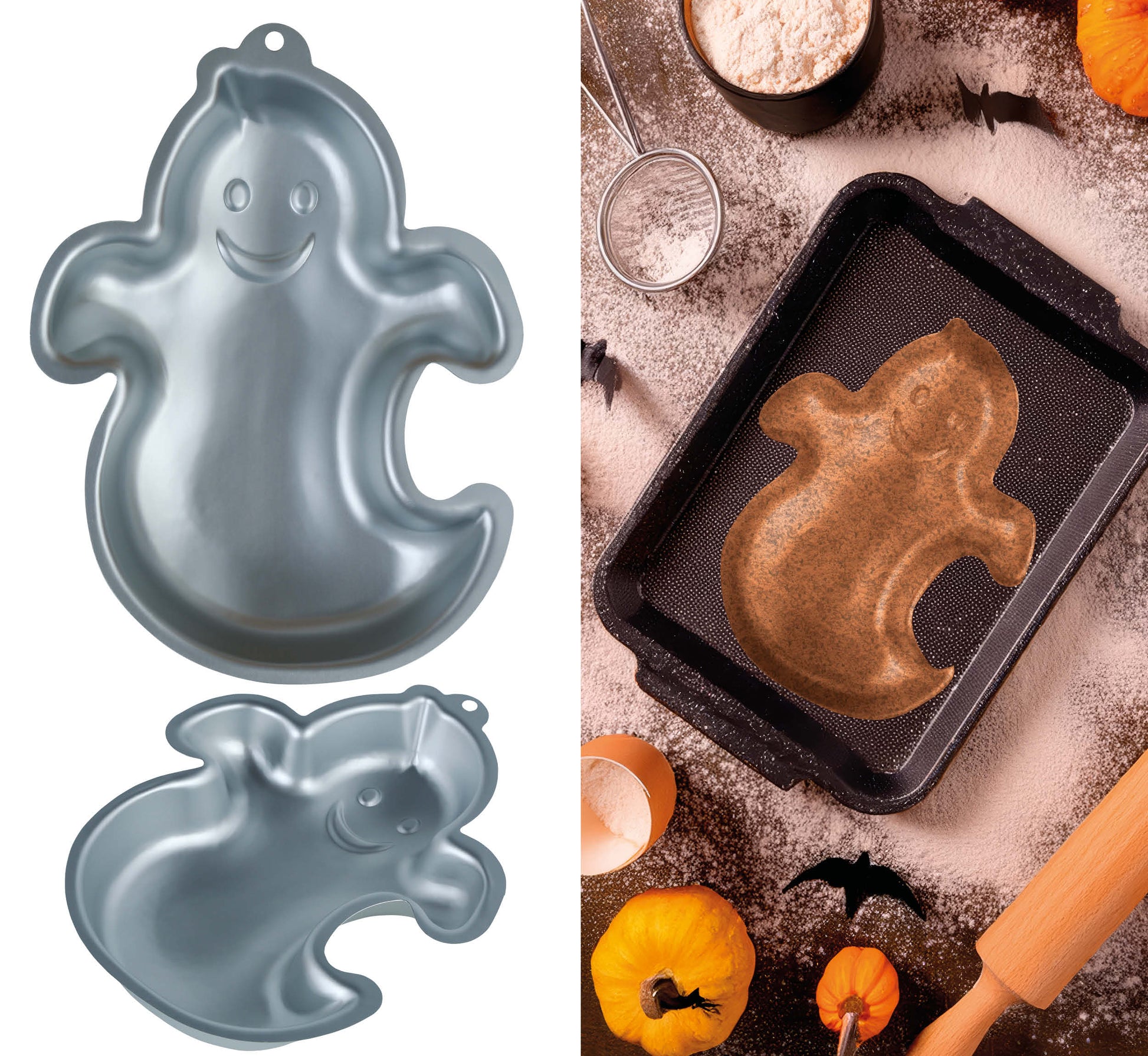 ALUMINUM ALLOY GHOST MOLD, 28X21 CM
