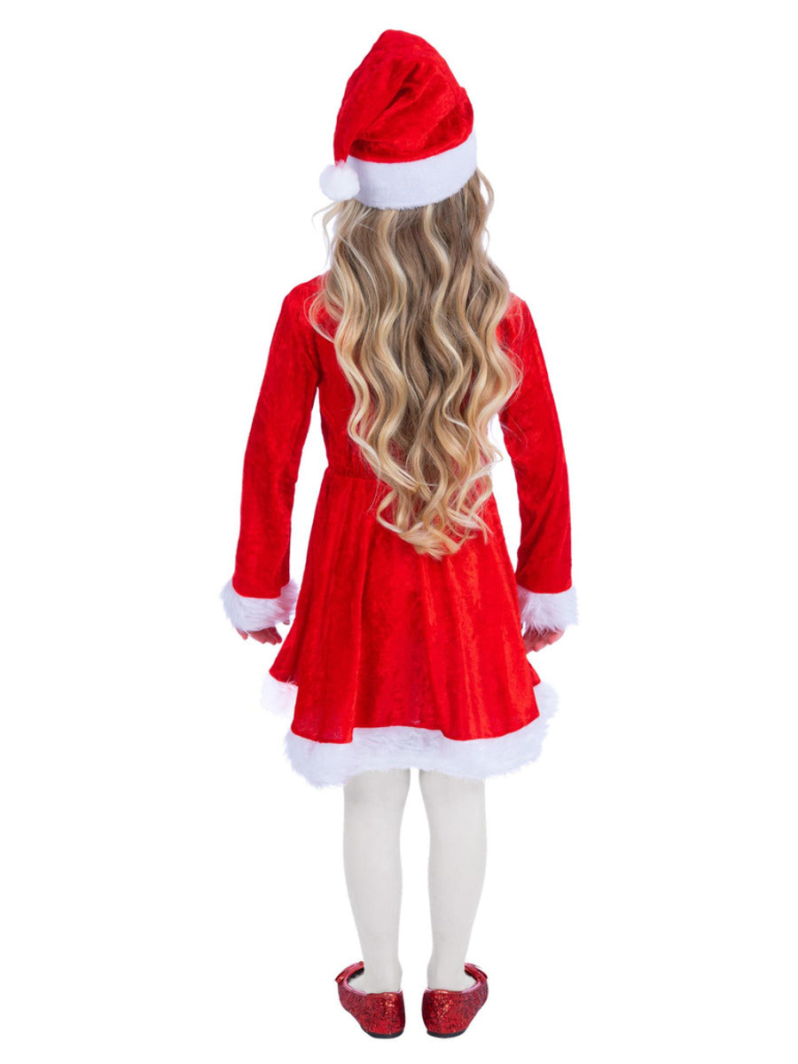 Mini Miss Santa Costume, Red - 4