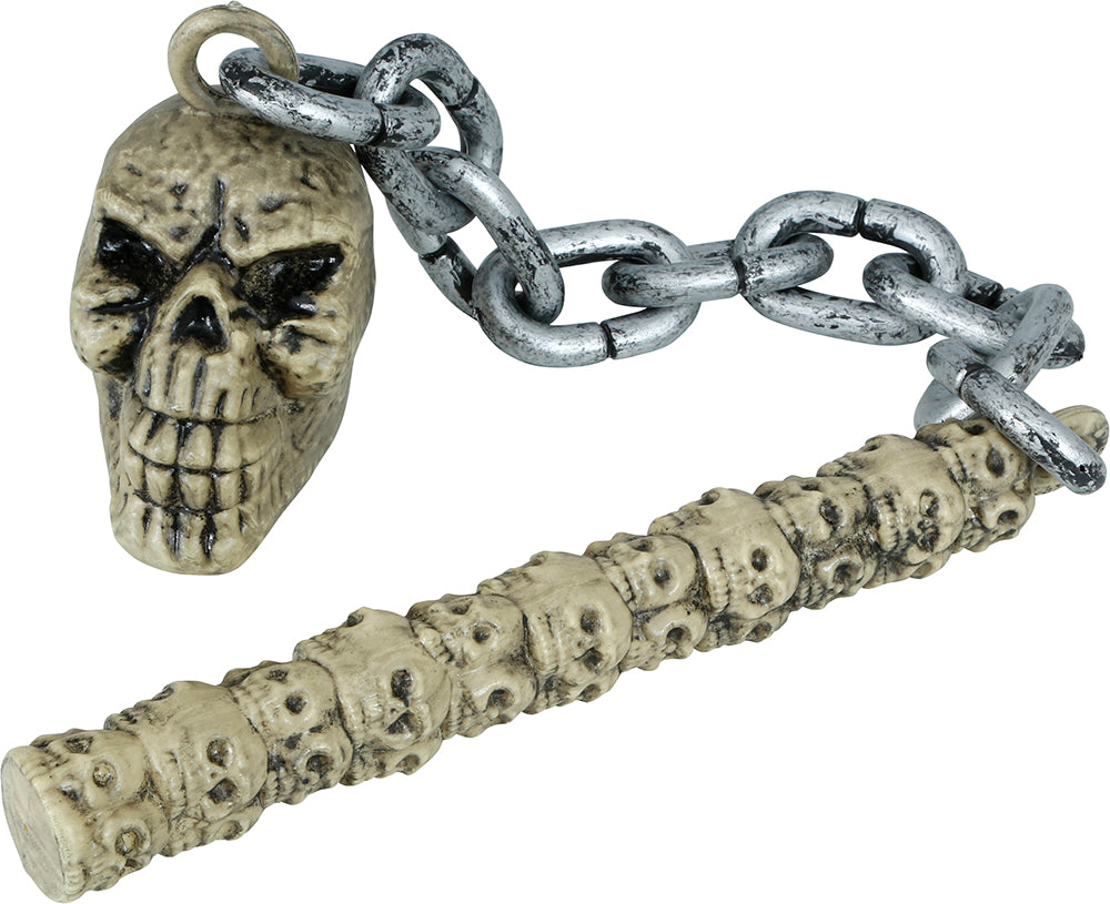 SKULL CHAIN MACE, 84 CM