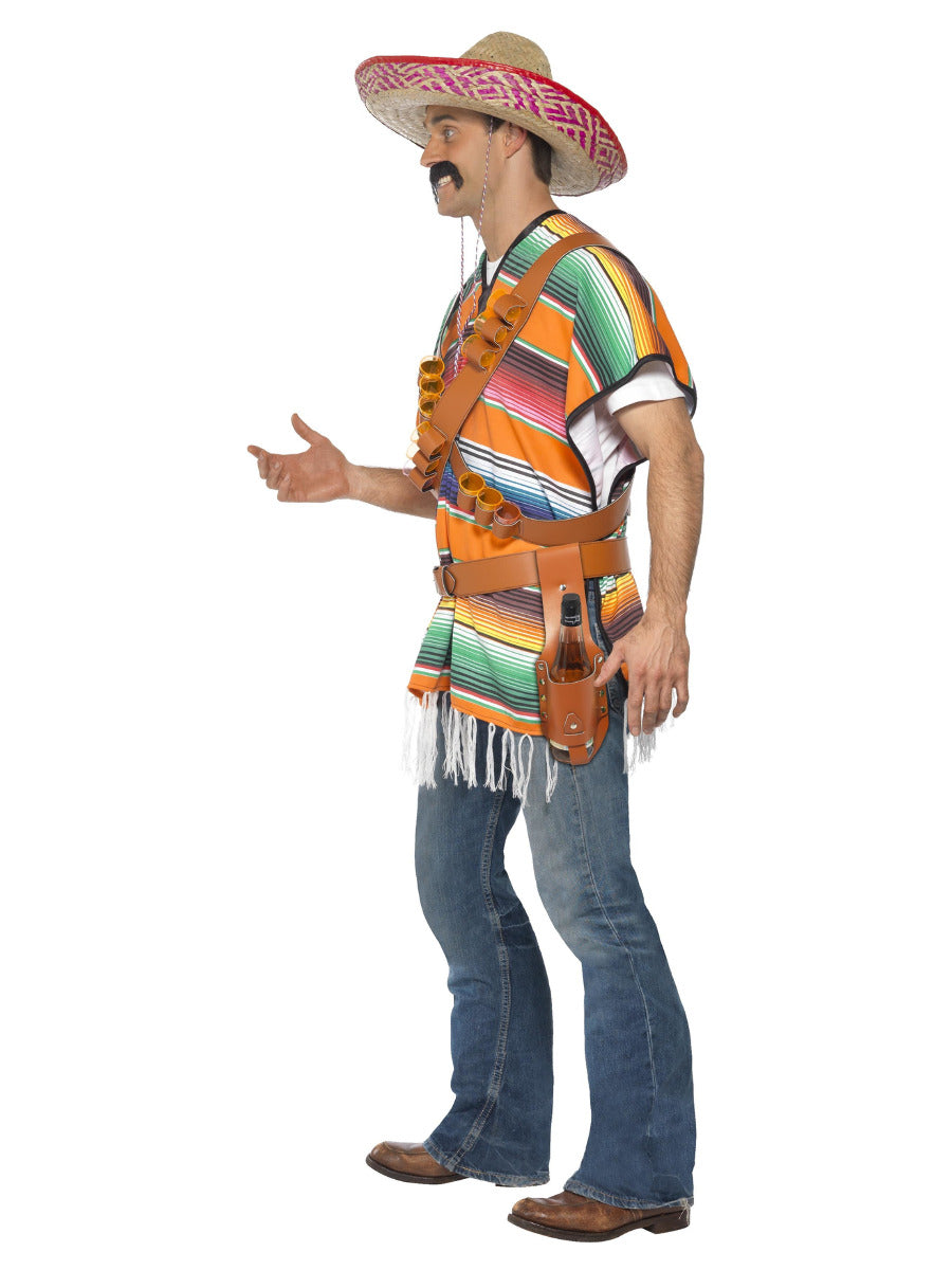 Tequila Shooter Guy Costume, Orange & Green - 4